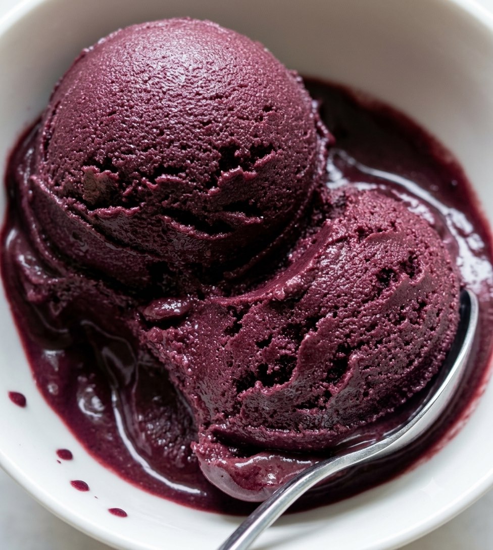 Sorvete sabor Açaí Moara